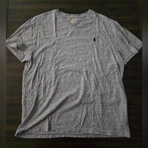 Polo by Ralph Lauren Gray V Neck Short Sleeve Tee